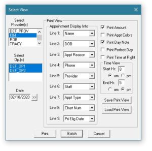 Viewing and Printing a Provider’s Schedule | Dentrix Enterprise Blog