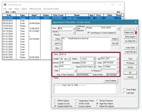 Scheduling Patients Due for Continuing Care | Dentrix Enterprise Blog